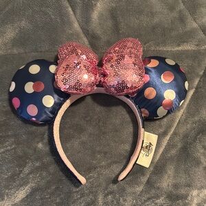 Disney Navy and Pink Minnie Mouse Headband